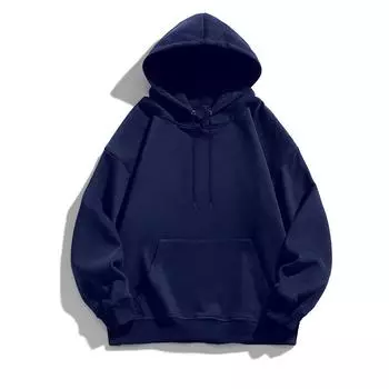 Свитер мужской весна и осень модные Ins свободная бархатная с капюшоном мужская футболка с длинными рукавами S