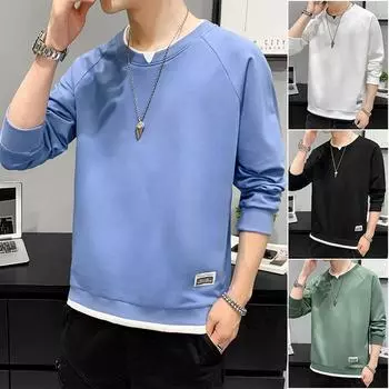 Свитер мужской весна осень одежда носить универсальный мужской круглый вырез мужской свитер мужской весна M белый