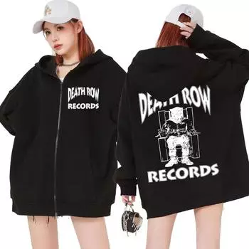 Свитер на молнии с рисунком рэпера Тупака 2Pac, свитер с рисунком гендерно-нейтрального цвета, большой размер S красный