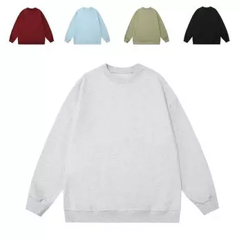 Свитер новый весна и осень свободный круглый вырез одежда осень и зима мальчики S