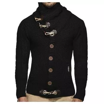 Свитер Пальто Осень Зима Вязаные Кардиганы Пальто Мужчины S коричневый