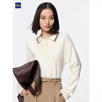 Свитер-поло Uniqlo Gu 01 OFF WHITE/WOMEN S