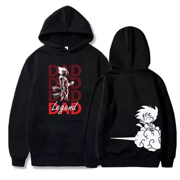 Свитер-пуловер «Демон», толстовка с капюшоном «Жемчуг дракона», осенний флис, полиэстер, для мужчин и женщин, повседневный свитер в уличном стиле, размер S-3XL, топ S