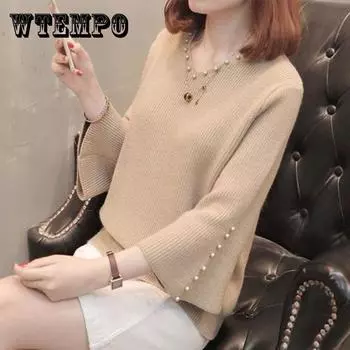 Свитер, пуловеры, женский джемпер из смеси хлопка, зима-осень, v-образный вырез, женский джемпер с длинными рукавами XXL