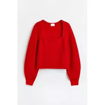 Свитер рибаны HM красный