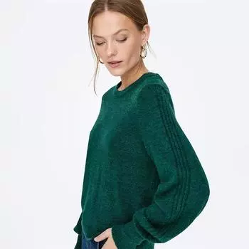 Свитер с длинными пышными рукавами и круглым вырезом Silly ТОЛЬКО для женщин XS бежевый