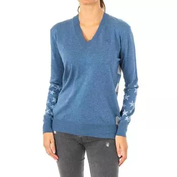 Свитер с длинными рукавами и V-образным вырезом LWS012 женщина