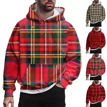 Свитер с капюшоном с принтом и длинными рукавами для мужчин и женщин весной и осенью XXXXXL винный