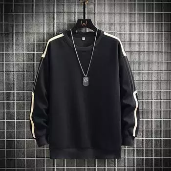 Свитер с круглым вырезом Подростковый Поп Повседневный Студенческий Осень и Зима Новая Куртка Мужская Одежда M