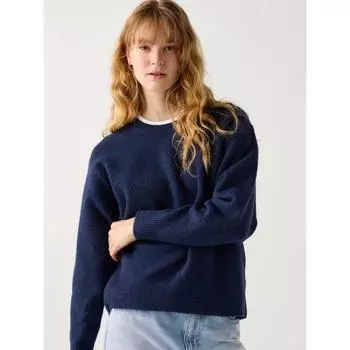 Свитер с круглым вырезом Uniqlo Soupleyan 01 OFF WHITE/WOMEN 3XL