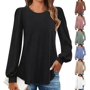 Свитер с половиной высокого выреза и длинными рукавами для женщин, пуловер, свободная вязаная рубашка в клетку с модным внутренним слоем внизу L чёрный