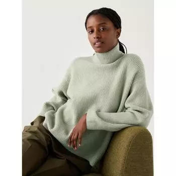 Свитер с высоким воротом Uniqlo Soupleyan 50 LIGHT GREEN/WOMEN XXL