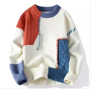 Свитер свободной вязки