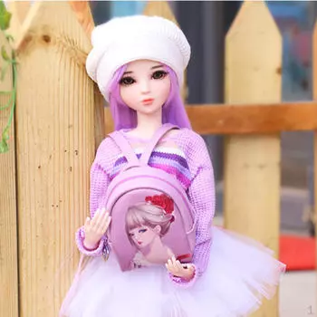 Свитер, топ и мини-юбка, вязаная шапка, комплект одежды /3 BJD DZ MSD Dollfie