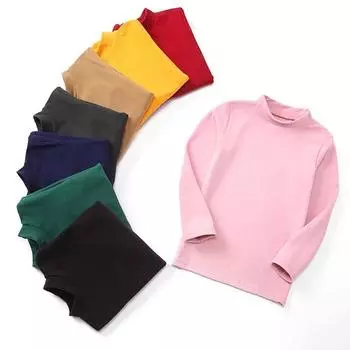 Свитера для девочек, однотонные свитера ярких цветов для мальчиков, осенняя шерстяная футболка для маленьких девочек, свитер, детская одежда, пуловер для девочек 130cm жёлтый