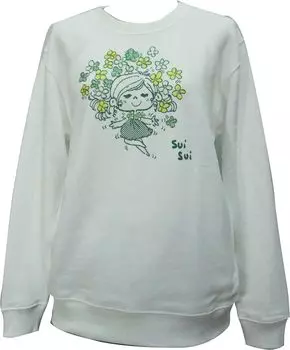 Свитшот Ado Mizumori Hana Белый Размер M