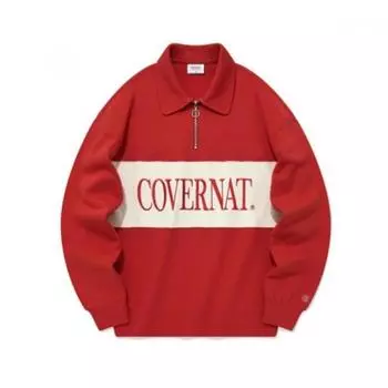 Свитшот Covernot с воротником-стойкой и застежкой-молнией на половину длины B1 Co2303cr14 Rd Na 1.CO2303CR14 RD S