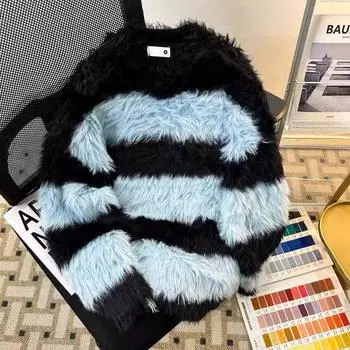 Свитшот для женщин из хлопка, свободный, большой, флисовый, утолщенный, удобный, с круглым вырезом, повседневный, пуловер, топ, свитшот M белый