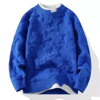 Свитшот для женщин из хлопка, свободный, большой, флисовый, утолщенный, удобный, с круглым вырезом, повседневный, пуловер, топ, свитшот M белый