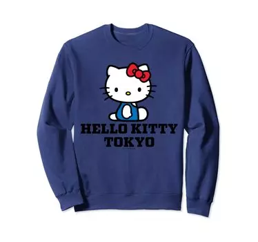 Свитшот Hello Kitty US Design TOKYO синий