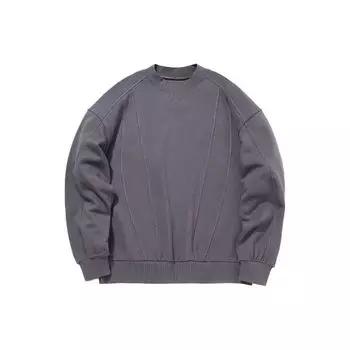 Свитшот Li Ning X Jackie Chan Collaboration Kung Fu Series Crew Neck, мужской свитшот, темно-фиолетовый AWDQ935-1 L