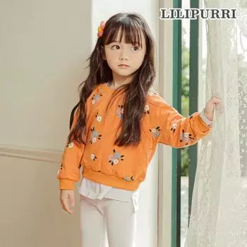 Свитшот Lilipuri Candy Flower, оранжевый Orange/130