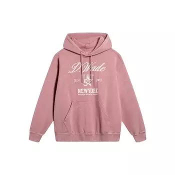 Свитшот-пуловер с принтом букв серии Li Ning Wade, унисекс, Sumei-Pink AWDT499-6 L