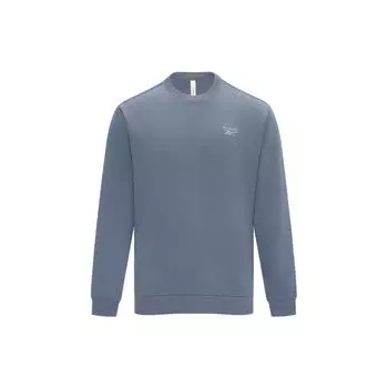 Свитшот Reebok с надписью, унисекс, синий, серый, 23RMF303UGB7 S