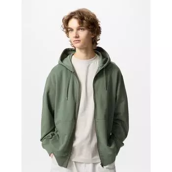 Свитшот Uniqlo Japan с капюшоном на молнии 03 GRAY/S