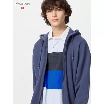 Свитшот Uniqlo Oversize Parka Full Zip 09 BLACK/UNISEX XS