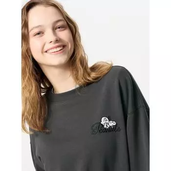 Свитшот Uniqlo Peanuts D 08 DARK GRAY/WOMEN XS