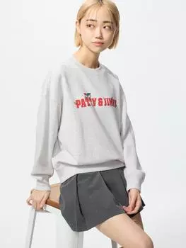 Свитшот Uniqlo с персонажами Sanrio B 03 GRAY/WOMEN XS