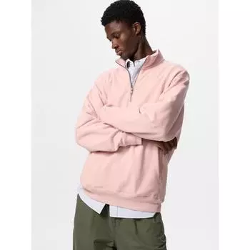 Свитшот Uniqlo с застежкой-молнией на половину длины 09 BLACK/MEN S