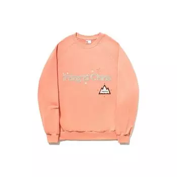 Свитшот унисекс Li Ning Letter Fleece с круглым вырезом, цвет закатно-оранжевый AWDT693-4 M