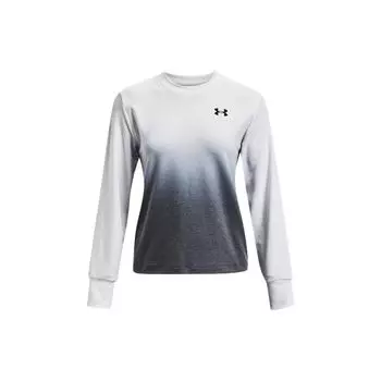 Свитшот женский с логотипом Under Armour Rival Gradient с круглым вырезом и длинными рукавами, белый 1370980-100 S
