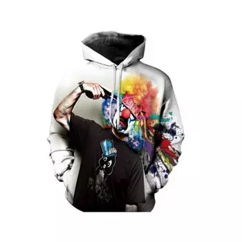 Свитшоты с принтом магического клоуна 3D, мужские/женские толстовки с капюшоном, осенне-зимние, тонкие толстовки с капюшоном, повседневные толстовки S-XXXL S