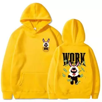 Свитшоты в корейском стиле с панк-группой и карманом Ateezz Work, альбом 2024, толстовки для фанатов, женская/мужская одежда, повседневный топ Ropa De Mujer XS белый