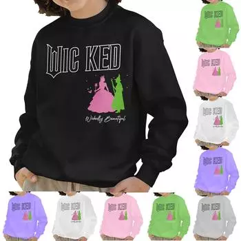 Свитшоты Wickeds для девочек, малышей, рубашки, свитера Wickeds, топы 110 чёрный