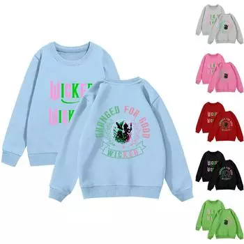 Свитшоты Wickeds для девочек, рубашки для малышей, свитера Wickeds, топы для детей 2–12 лет 100
