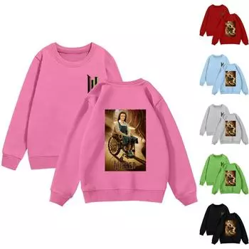 Свитшоты Wickeds для девочек, рубашки для малышей, свитера Wickeds, топы для детей 2–12 лет 100 чёрный