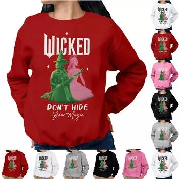 Свитшоты Wickeds для девочек, рубашки для малышей, свитера Wickeds, топы для детей 2–12 лет 110 чёрный