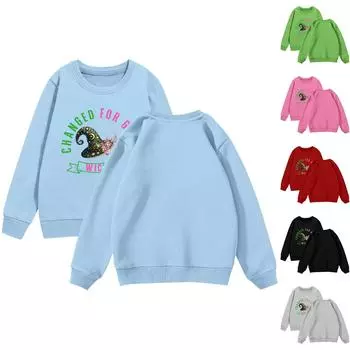 Свитшоты Wickeds для девочек, рубашки для малышей, свитера Wickeds, топы для детей 2–12 лет 100 чёрный