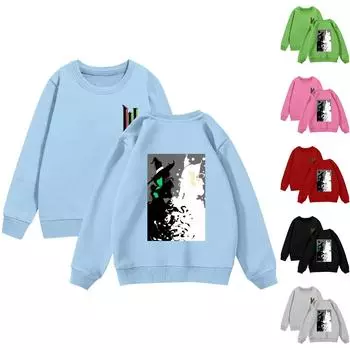 Свитшоты Wickeds для девочек, рубашки для малышей, свитера Wickeds, топы для детей 2–12 лет 100 чёрный