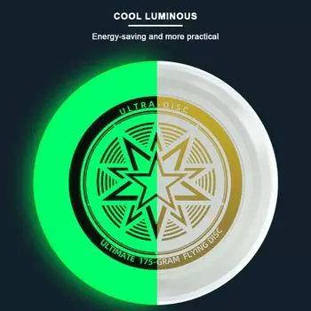 Поворотные летающие диски 175 г 10,73 дюйма профессиональный ночной метательный диск легкий для спорта на открытом воздухе пляж кемпинг игра золотой