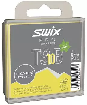 SWIX Ski Wax Supplies TS10 40g TS10B4 Yellow Tune-up