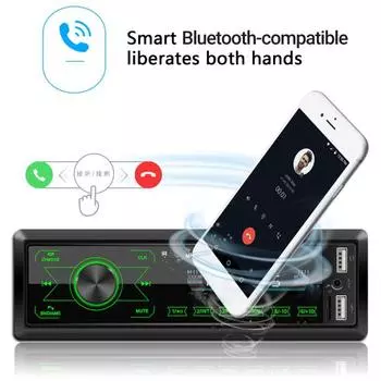 SWM-M10 Car Media Черный AUX Громкая связь Плеер Вызовы Отображение времени Радиоприемник для