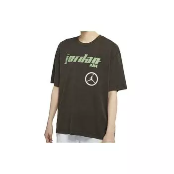Свободная футболка Jordan Moto Женские топы Черная CW2205-010 XL