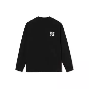 Свободная футболка с длинными рукавами и вышивкой Li Ning x Disney Mickey x Keith Haring, женские топы черного цвета AHSR652-2 S