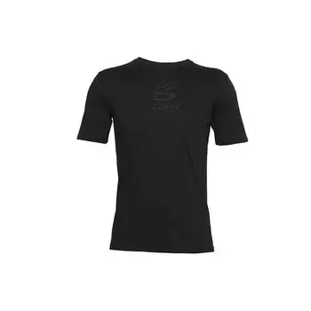 Свободная футболка с круглым вырезом и логотипом Under Armour, мужские топы, черные 1357001-001 XL