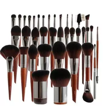 Свободная кисть для пудры, кисть для тонального крема, кисть для пудры, кисть для макияжа, инструменты для макияжа, кисть с ручкой из цельного дерева, набор для волос из волокна.